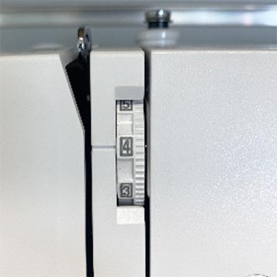 Réglage des disques de tension de la machine à coudre