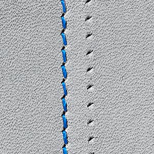 Point de couture de l'aiguille pointe cuir tranchant à droite LR R TW Schmetz