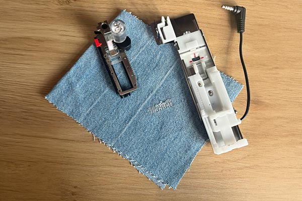 Réparer un trou en couture avec le pied boutonnière