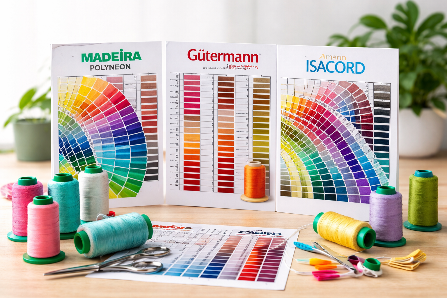 Nuanciers de fils à coudre, à broder, à surjeter