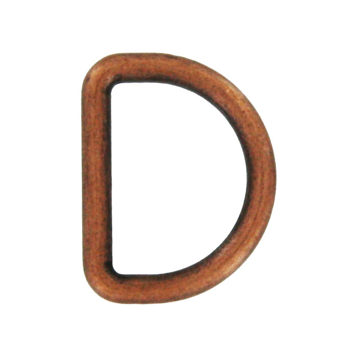 Anneau métallique en D 15mm cuivre Anneau métallique en D 15mm cuivre