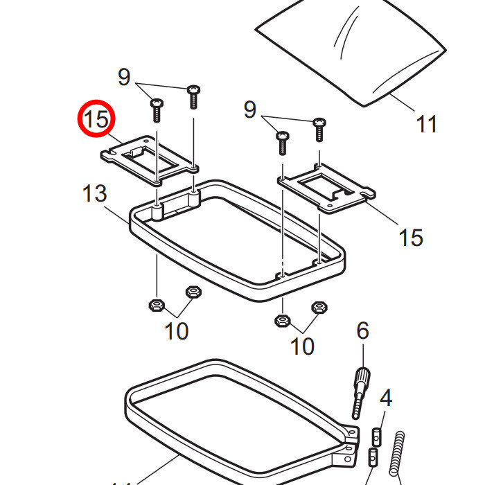 Attache cadre à broder 180x130mm PR/VR Attache cadre à broder 180x130mm PR/VR