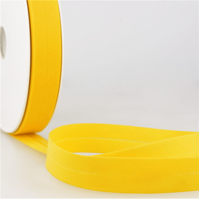 Biais étroit 20mm jaune vif au mètre Biais étroit 20mm jaune vif au mètre