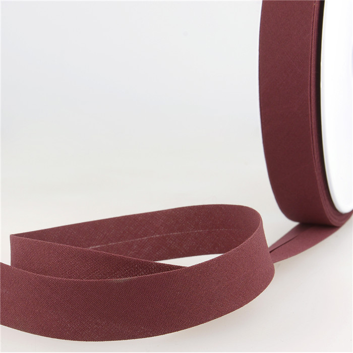 Biais étroit 20mm prune au mètre Biais étroit 20mm prune au mètre