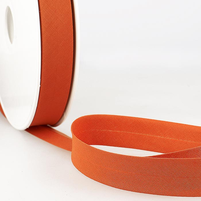 Biais étroit 20mm rouille au mètre Biais étroit 20mm rouille au mètre