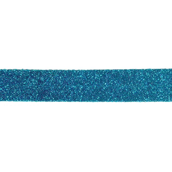 Biais métallique bleu 20mm au mètre Biais métallique bleu 20mm au mètre