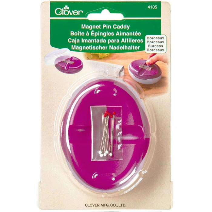 Boîte à épingles aimantée (Bordeaux) Clover Boîte à épingles aimantée (Bordeaux) Clover
