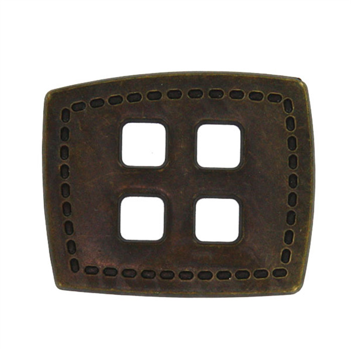 Bouton fantaisie 4 trous bronze Bouton fantaisie 4 trous bronze