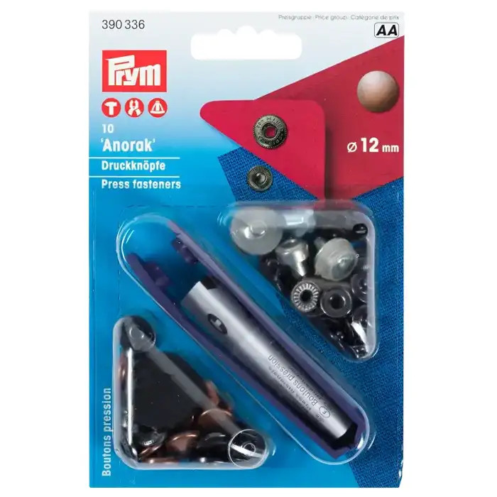 Bouton pression 12mm cuivre Prym Bouton pression 12mm cuivre Prym