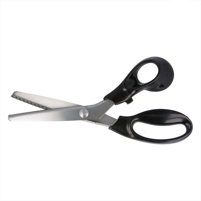 Ciseaux cranteurs noirs 22,5cm Ciseaux cranteurs noirs 22,5cm