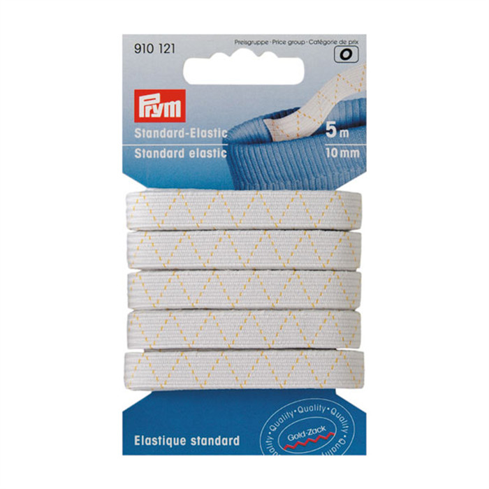 Elastique 10mm x 5m blanc Prym Elastique 10mm x 5m blanc Prym
