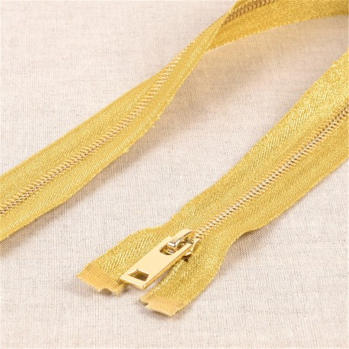 Fermeture à glissière brillante séparable 50 cm Or Fermeture à glissière brillante séparable 50 cm Or