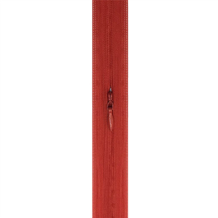 Fermeture invisible Rouge au mètre Fermeture invisible Rouge au mètre