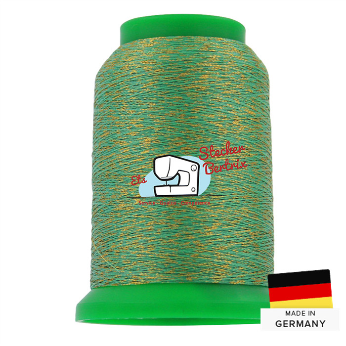Fil à broder Isamet 40 1000m 9966 Emerald Gold Fil à broder Isamet 40 1000m 9966 Emerald Gold