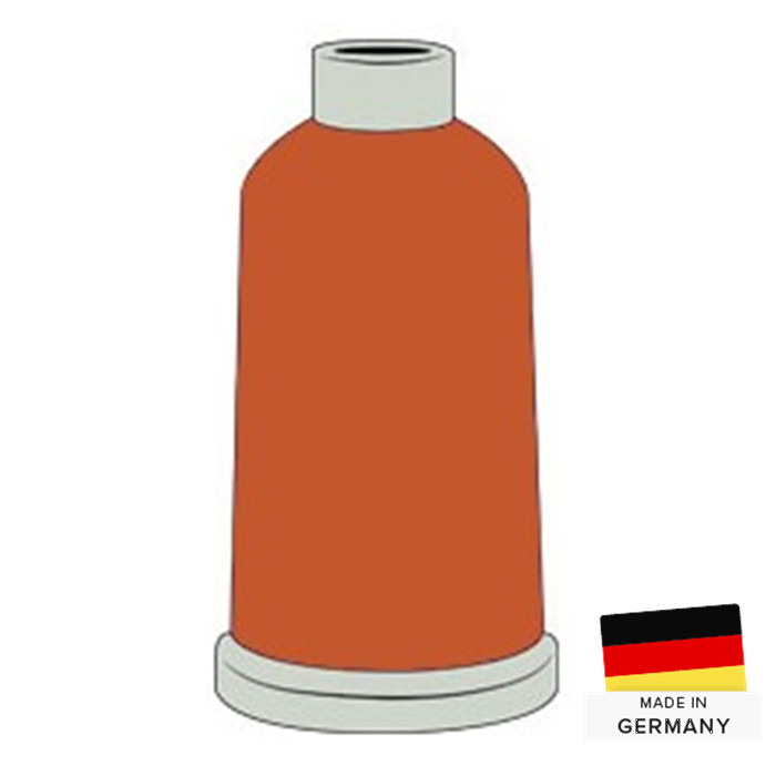 Fil à broder Madeira Polyneon n°60 1500m 1621 orange brulé Fil à broder Madeira Polyneon n°60 1500m 1621 orange brulé