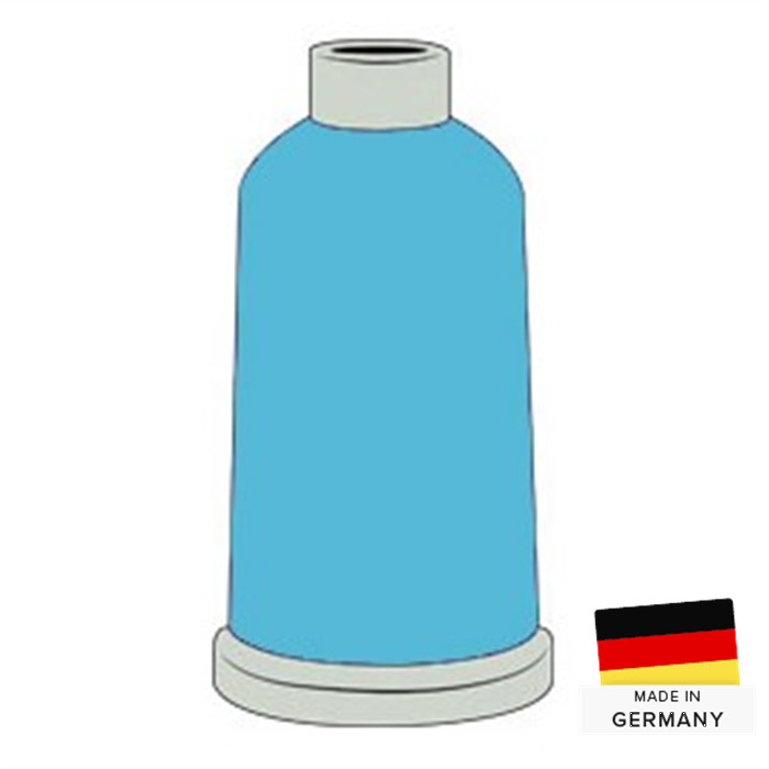 Fil à broder Madeira Polyneon n°60 1500m 1827 bleu piscine Fil à broder Madeira Polyneon n°60 1500m 1827 bleu piscine