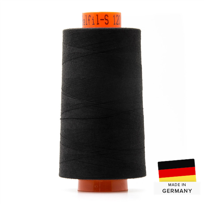 Fil à coudre BELFIL 120 cône de 5000m 4000 noir Fil à coudre BELFIL 120 cône de 5000m 4000 noir