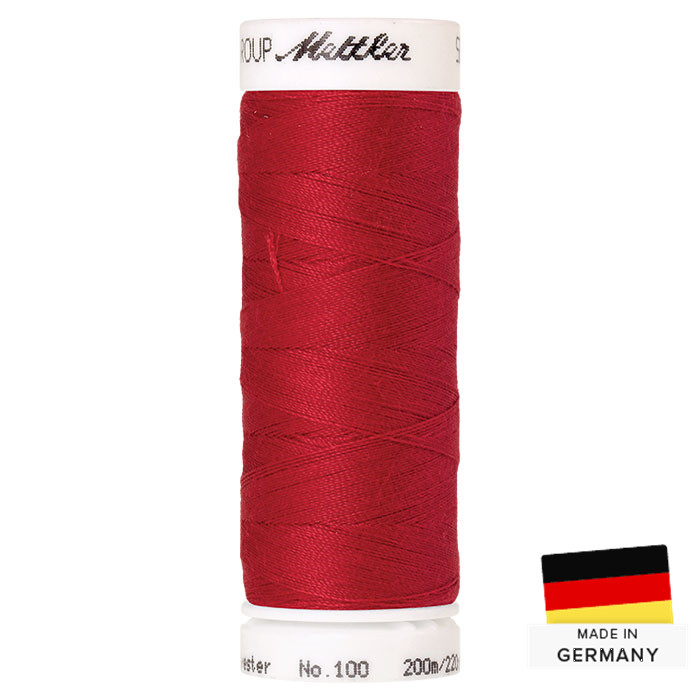 Fil à coudre Mettler Seralon Polyester 200m 0503 rouge sang Fil à coudre Mettler Seralon Polyester 200m 0503 rouge sang