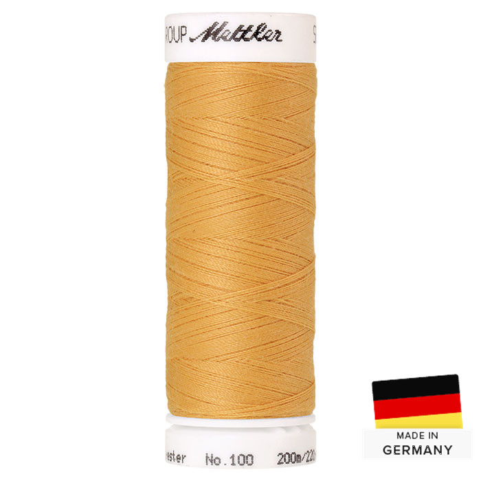 Fil à coudre Mettler Seralon Polyester 200m 0891 jaune ambre Fil à coudre Mettler Seralon Polyester 200m 0891 jaune ambre