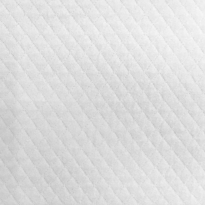 Jersey sweat matelassé blanc 150cm par 50cm Jersey sweat matelassé blanc 150cm par 50cm