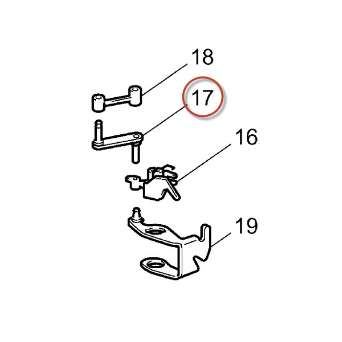 Lien guide fil metal enfileur Brother NX Lien guide fil metal enfileur Brother NX