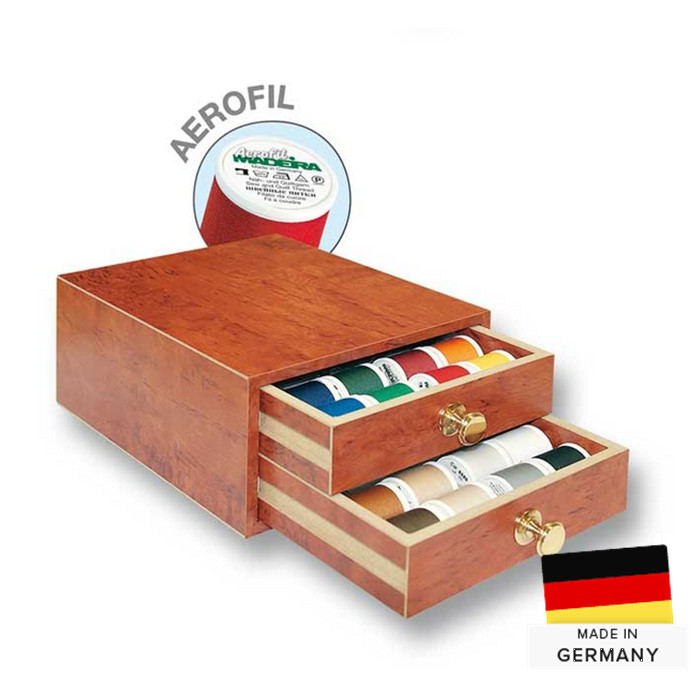 Meuble de 48 bobines Madeira Aerofil - bois foncé Meuble de 48 bobines Madeira Aerofil - bois foncé