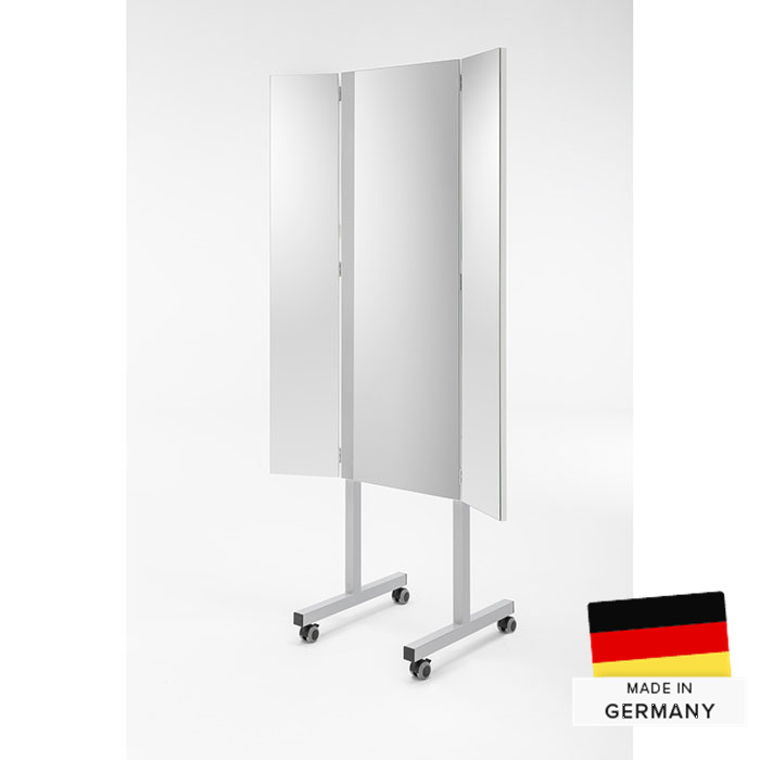 Miroir 3 pièces à roulettes MIRO Roll Miroir 3 pièces à roulettes MIRO Roll