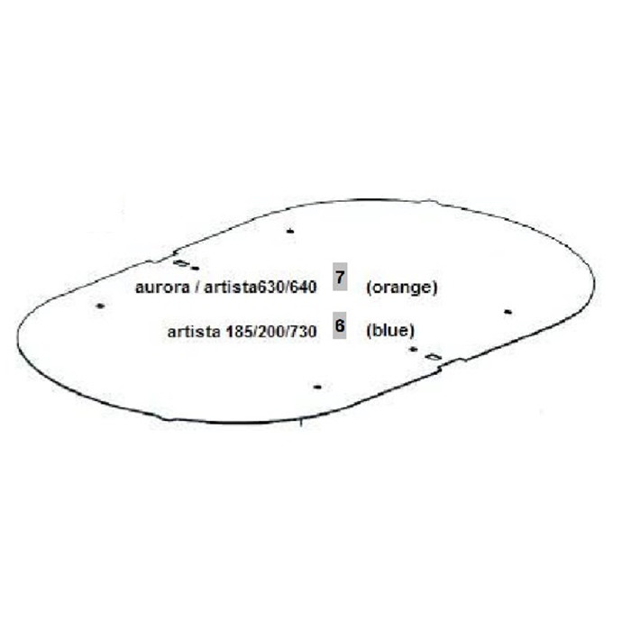 Patron bleu cadre à broder 145x255mm Patron bleu cadre à broder 145x255mm