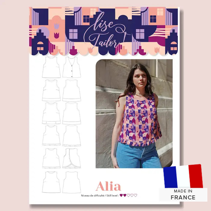 Patron couture Top Alia Lise Tailor 34/52 Patron couture Top Alia Lise Tailor 34/52