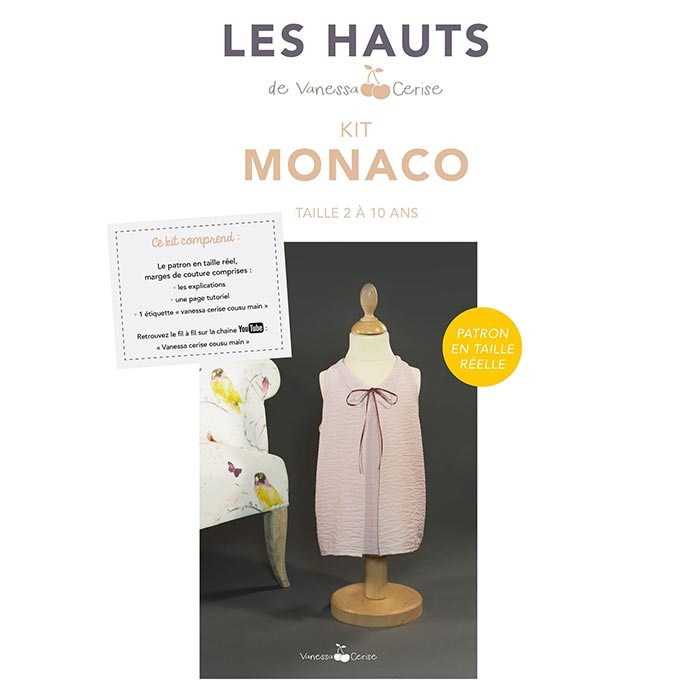 Patron kit Monaco taille 2 à 10 ans Patron kit Monaco taille 2 à 10 ans