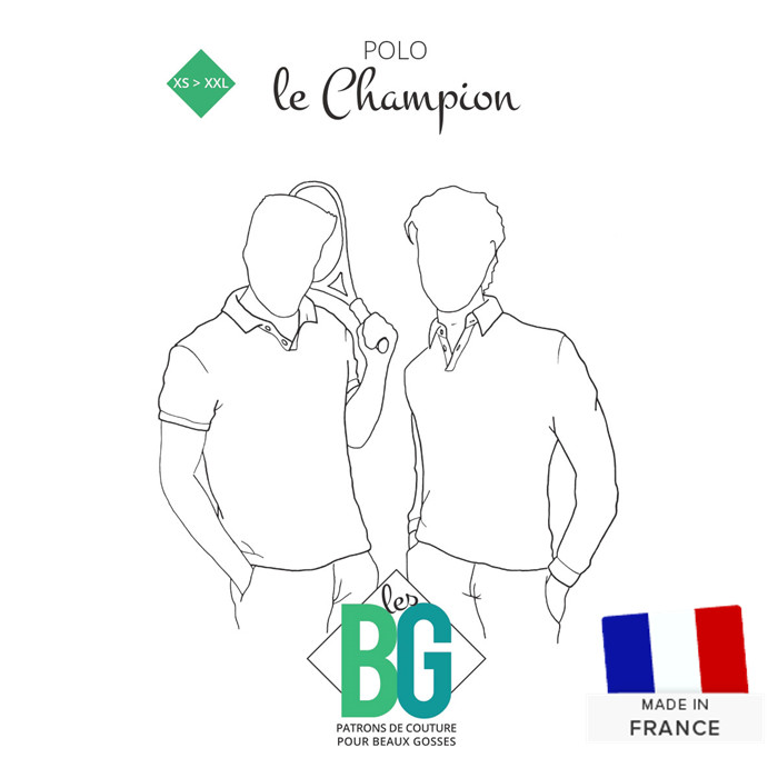 Patron polo Les BG "Le Champion" Patron polo Les BG "Le Champion"