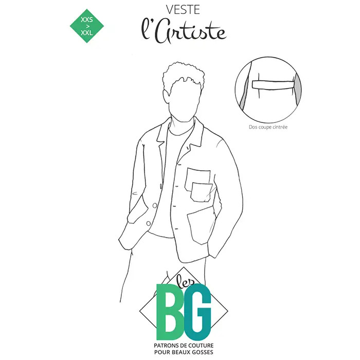 Patron Veste Les BG "L'artiste" Patron Veste Les BG "L'artiste"