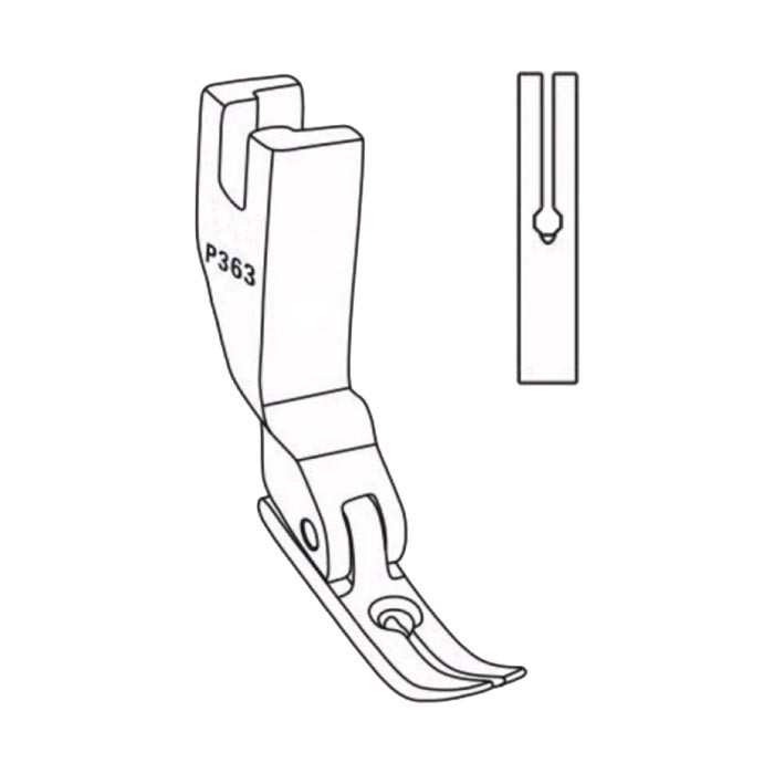 Pied articulé pour fermeture à glissière 2,5 mm P363 / F048 Pied articulé pour fermeture à glissière 2,5 mm P363 / F048
