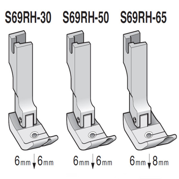 Pied passepoil droite S69RH Pied passepoil droite S69RH