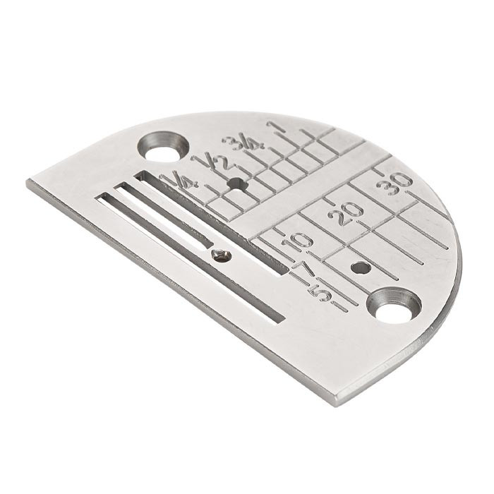 Plaque à aiguille point droit graduée pour piqueuse semi pro Plaque à aiguille point droit graduée pour piqueuse semi pro