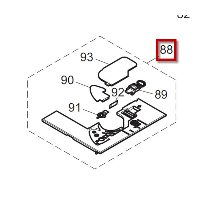 Plaque blanche avant plaque aiguille B Brother XV Plaque blanche avant plaque aiguille B Brother XV