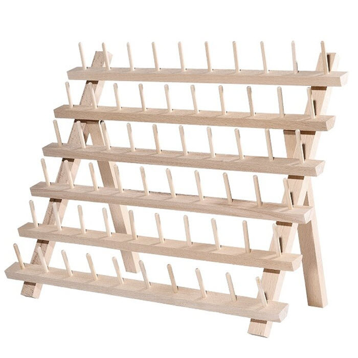 Présentoir en bois 60 bobines 32x40cm Présentoir en bois 60 bobines 32x40cm