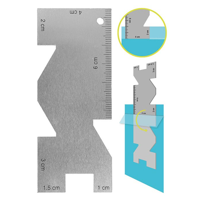 Réglette à ourlet en aluminium Réglette à ourlet en aluminium