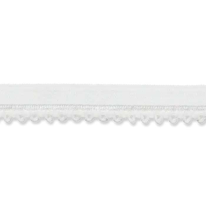 Ruban élastique 10mm blanc au mètre Ruban élastique 10mm blanc au mètre