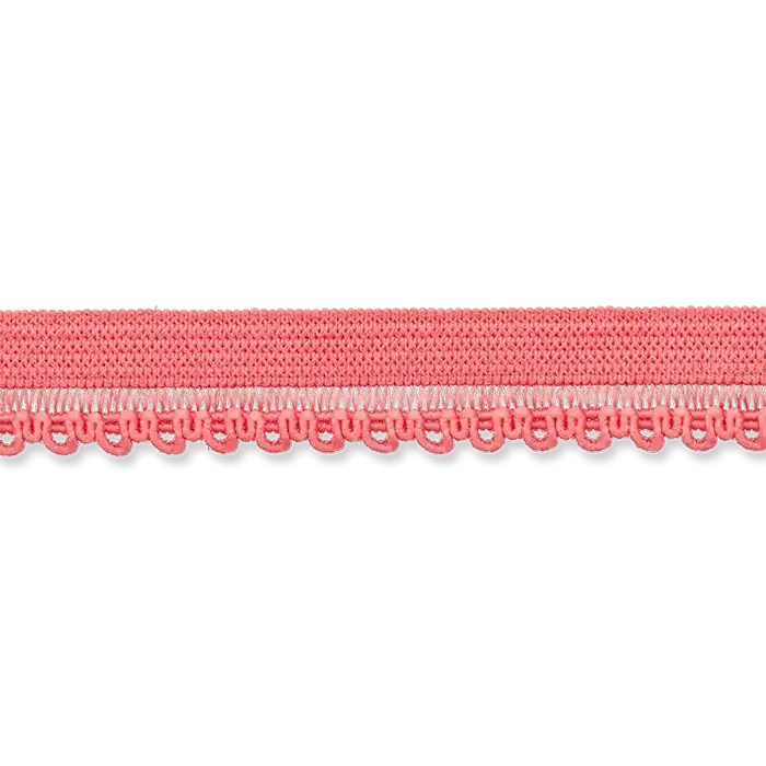 Ruban élastique 10mm corail au mètre Ruban élastique 10mm corail au mètre