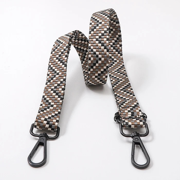 Sangle bandoulière réglable 25 mm x 68-135cm zigzag foncé Sangle bandoulière réglable 25 mm x 68-135cm zigzag foncé