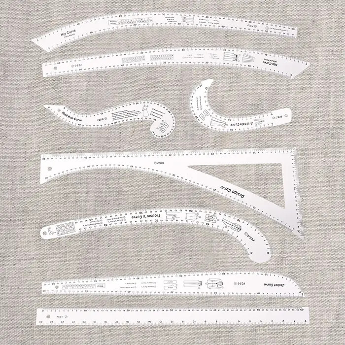 Set de 8 règles pour patronnage Set de 8 règles pour patronnage