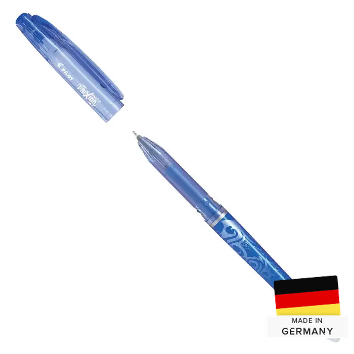 Stylo à friction pointe fine, encre gel bleue effaçable Stylo à friction pointe fine, encre gel bleue effaçable