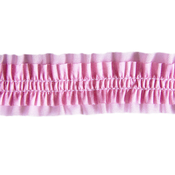 Tulle élastique rose au mètre Tulle élastique rose au mètre