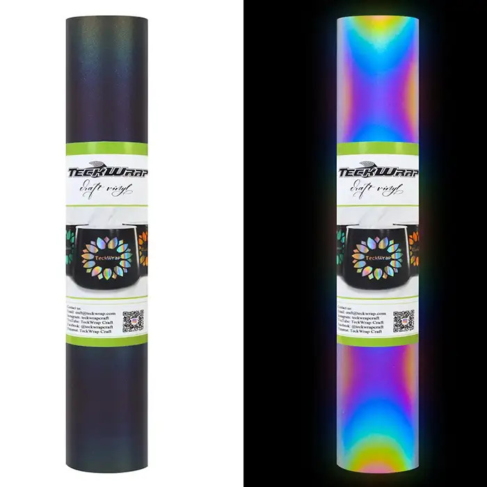 Vinyle Noir réfléchissant 30x152cm Vinyle Noir réfléchissant 30x152cm